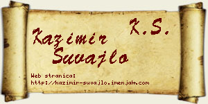 Kazimir Šuvajlo vizit kartica